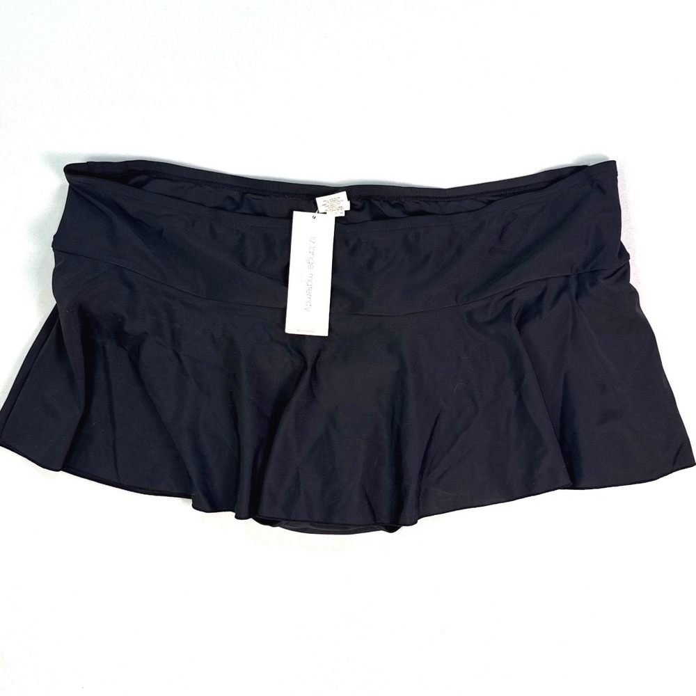 Liz Lange Maternity for Target Black Swim Skirt Belly Panel XXL New With Tags